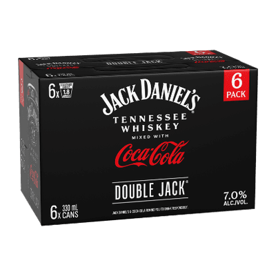 Jack Daniel's Double Jack with Coca-Cola 7% Cans 6x330ml