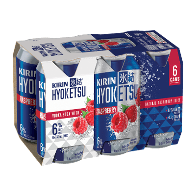 Kirin Hyoketsu Raspberry Vodka Soda 6% Cans 6x330ml