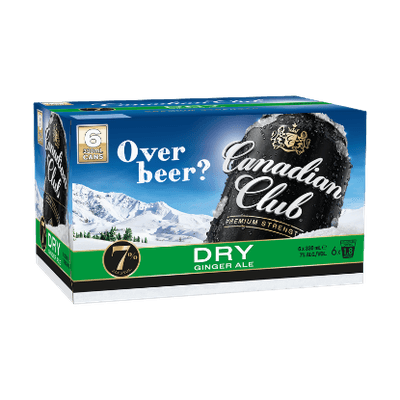 Canadian Club & Dry Premium 7% Cans 6x330ml