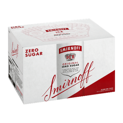Smirnoff Ice Original Zero Sugar 5% Cans 12x250ml