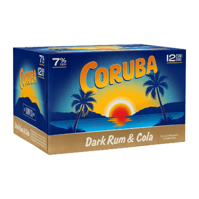 Coruba Dark Rum & Cola 7% Cans 12x250ml