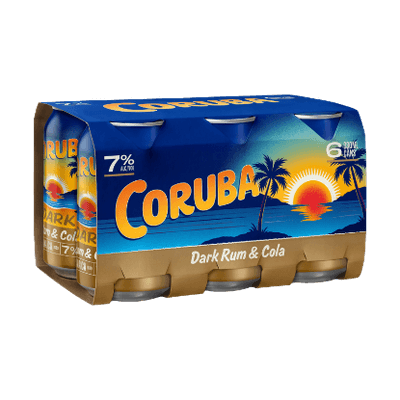 Coruba Dark Rum & Cola 7% Cans 6x330ml