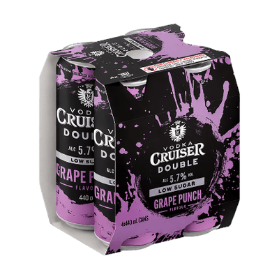 Cruiser Double Grape Punch 5.7% Cans 4x440ml