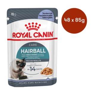 Royal Canin Hairball Care in Jelly Adult Wet Cat Food - 85g x 48