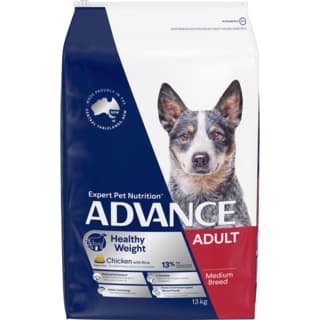 ADVANCE Adult Medium Breed Healthy Weight Chicken & Rice Dry Dog Food - 13kg
