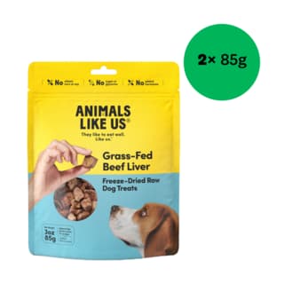 Animals Like Us Grass-Fed Beef Liver Freeze Dried Dog Treats - 170g (2 x 85g Bags)