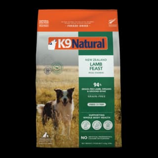 K9 Natural Lamb Feast Freeze Dried Dog Food - 3.6kg