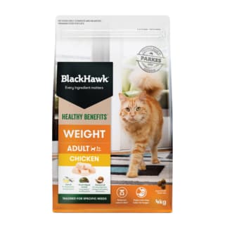Black Hawk Healthy Benefits Adult Weight Chicken Dry Cat Food - 4kg