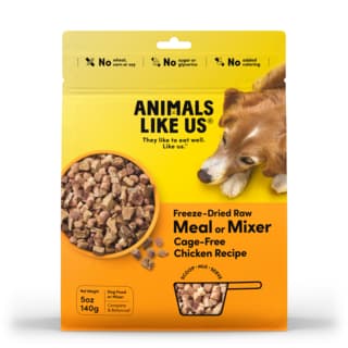 Animals Like Us Meal or Mixer Cage-Free Chicken Freeze Dried Dog Food - 140g