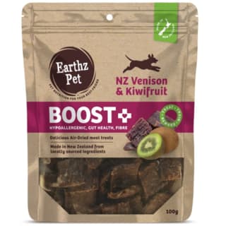 Earthz Pet BOOST+ Venison & Kiwifruit Air Dried Dog Treats - 100g