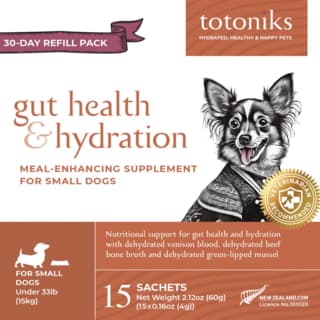 Totoniks Dog Gut Health & Hydration Refill Pack - Small Breed, 15 Pack