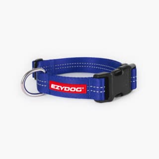 EzyDog Essential Adjustable Collar - Large, Blue
