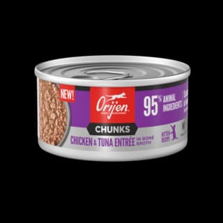 Orijen Kitten Chicken & Tuna Entrée Chunks in Bone Broth Wet Cat Food - 85g
