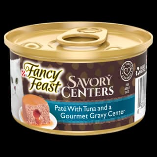 Fancy Feast Savory Centers Pate with Tuna & Gourmet Gravy Wet Cat Food - 85g