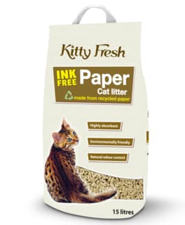 Kitty Fresh Ink Free Recycled Paper Cat Litter - 15L