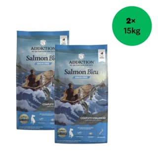 Addiction Grain-Free Salmon Bleu Dry Dog Food - 30kg (2 x 15kg Bags)