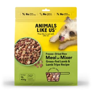 Animals Like Us Meal or Mixer Grass-Fed Lamb & Lamb Tripe Freeze Dried Dog Food - 450g