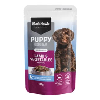 Black Hawk Original Puppy Lamb Wet Dog Food - 130g