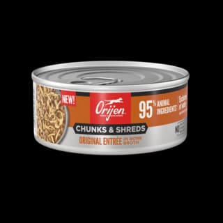 Orijen Original Entrée Chunks & Shreds in Bone Broth Wet Cat Food - 155g