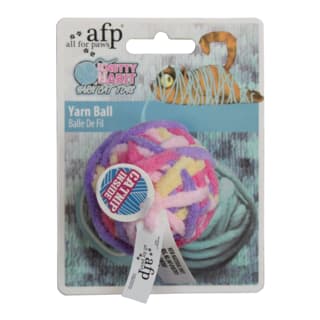 All For Paws Knotty Habit Yarn Ball Cat Toy - Assorted Colours