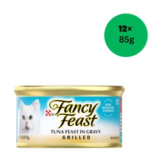 Fancy Feast Grilled Tuna Feast in Gravy Wet Cat Food - 85g x 12