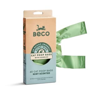 Beco Cat Poop Bags Scented - 60 Pack