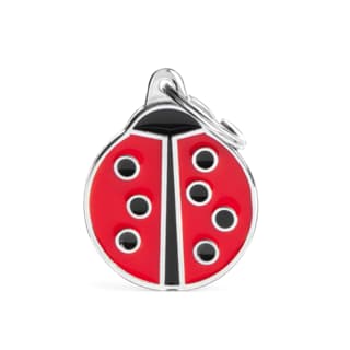 My Family Assorted Cat and Dog Charm Tags - Ladybug, Medium