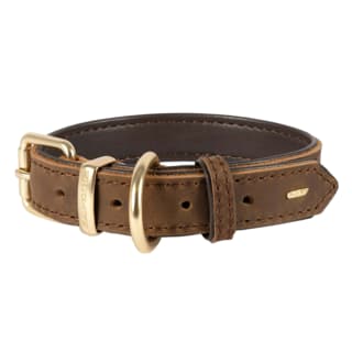 EzyDog Oxford Leather Dog Collar - Extra Large, Brown