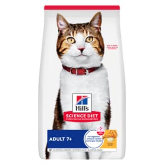 Hill's Science Diet Adult 7+ Senior Dry Cat Food - 12kg (2 x 6kg Bags)
