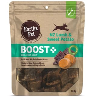 Earthz Pet BOOST+ Lamb & Sweet Potato Air Dried Dog Treats - 200g (2 x 100g)