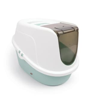 M-PETS Eco Tima Hooded Cat Litter Box - Sea Green