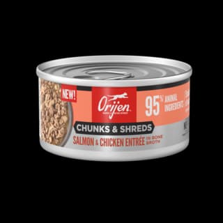 Orijen Salmon & Chicken Entrée Chunks & Shreds in Bone Broth Wet Cat Food - 85g