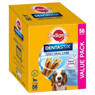 Pedigree Dentastix Daily Oral Care Medium Dog Treats - 112 Pack (2 x 56 Packs)