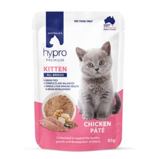 Hypro Premium Grain Free Kitten Chicken Pate Wet Cat Food - 85g