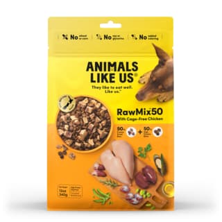 Animals Like Us RawMix50 with Cage-Free Chicken Freeze Dried Dog Food - 340g