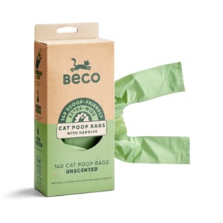 Beco Cat Poop Bags Unscented - 140 Pack