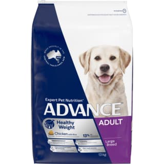 ADVANCE Adult Large Breed Healthy Weight Chicken & Rice Dry Dog Food - 26kg (2 x 13kg bags)