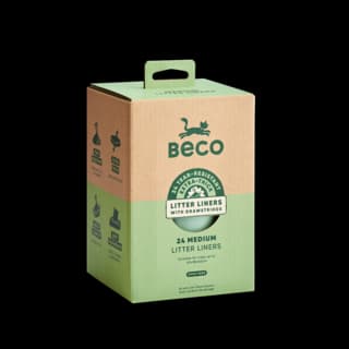 Beco Cat Litter Tray Liners Unscented - Medium, 24 Pack