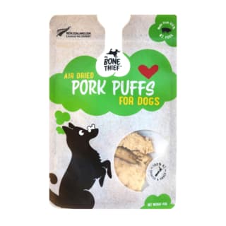 The Bone Thief Pork Puffs Dog Treats - 40g
