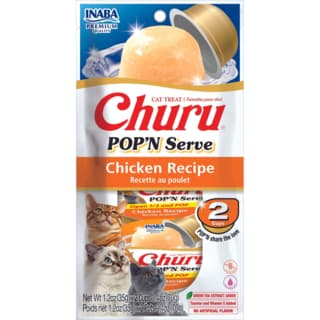 Inaba Churu Pop'N Serve Chicken Recipe Cat Treats - 140g (2 x 70g)