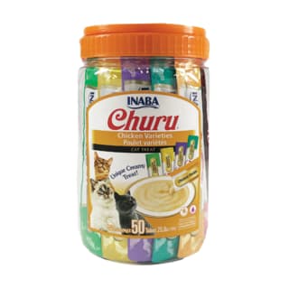 Inaba Churu Chicken Varieties Bulk Cat Treats - 50 Pack