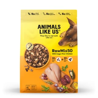 Animals Like Us RawMix50 with Cage-Free Chicken Freeze Dried Dog Food - 1.8kg