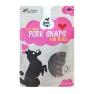 The Bone Thief Pork Snaps Dog Treats - 125g