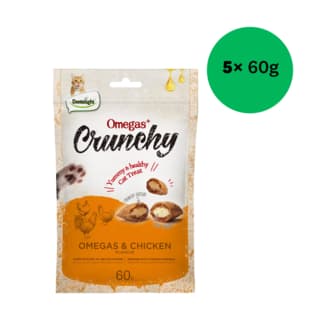 Dentalight Omegas & Chicken Cat Treats - 300g (5 x 60g)