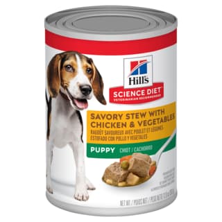Hill's Science Diet Puppy Savory Stew with Chicken & Vegetables Wet Dog Food - 363g x 24