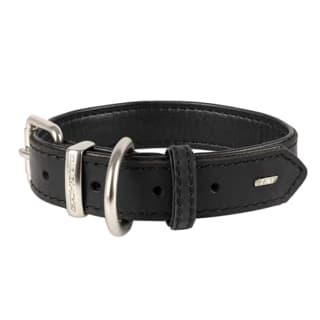 EzyDog Oxford Leather Dog Collar - Extra Small, Black