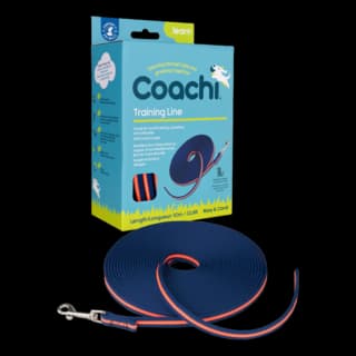Coachi Dog Training Line - 10m Navy & Coral