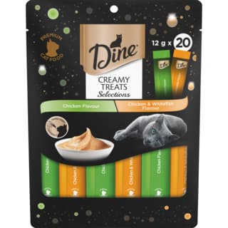 Dine Creamy Treats Selections Chicken Cat Treats - 20 Pack