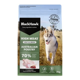 Black Hawk High Meat Australian Poultry Recipe Dry Dog Food - 2kg