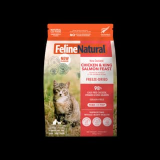 Feline Natural Chicken & King Salmon Feast Freeze Dried Cat Food - 320g